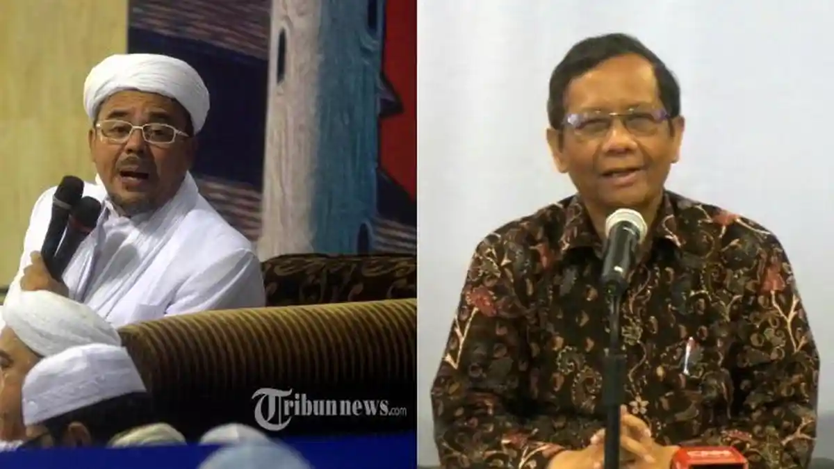 Habib Rizieq Shihab Muncul Bawa Surat Pencekalan, Ini Respon Mahfud MD