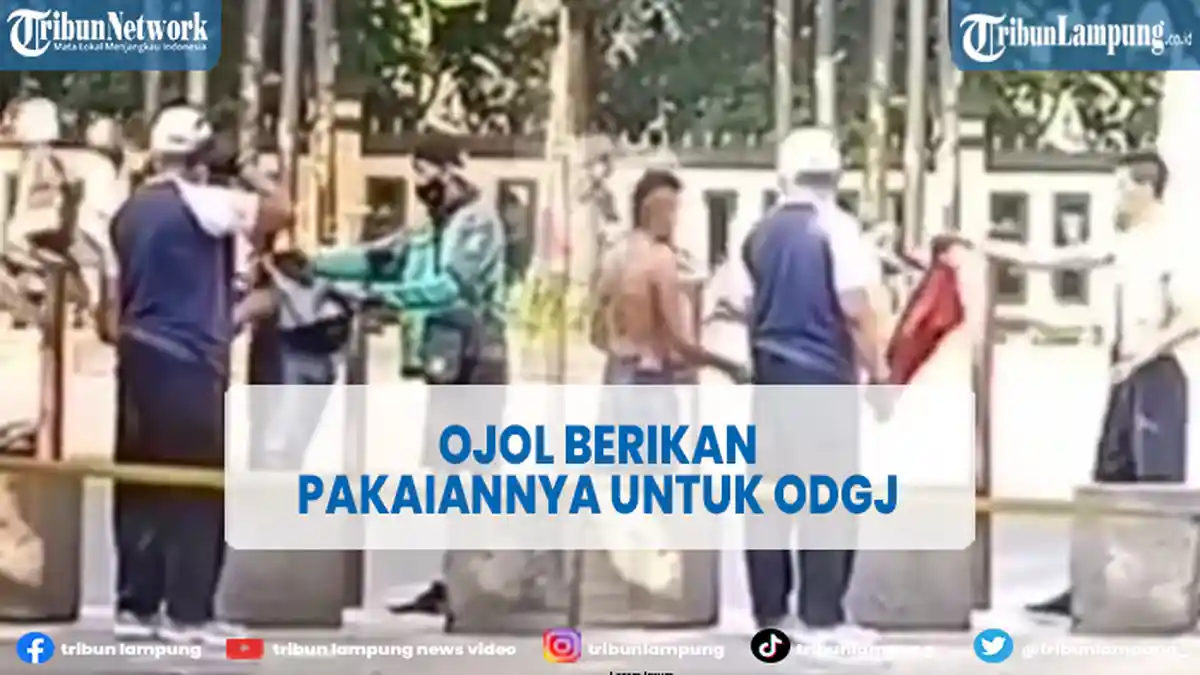 Viral Pengemudi Ojek Online Rela Berikan Celananya untuk ODGJ