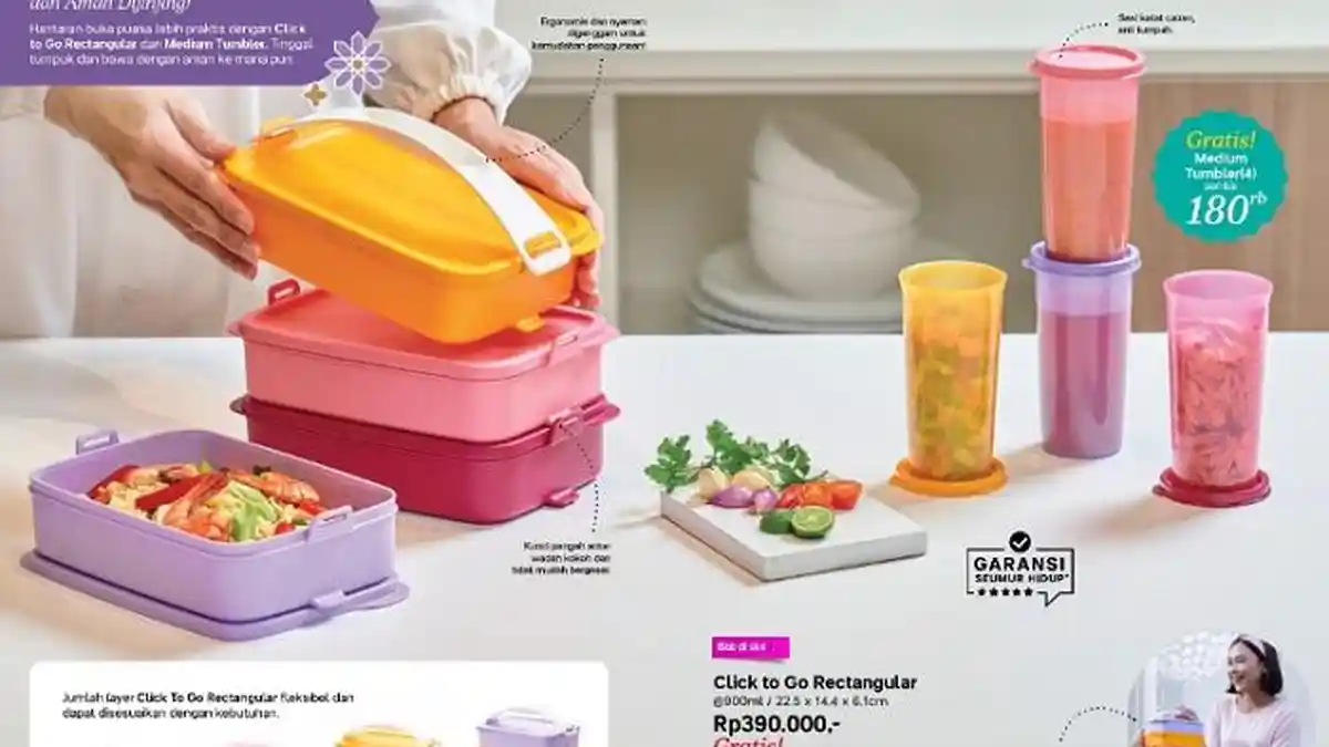 KATALOG Lengkap Promo Tupperware Terbaru 3-30 April 2023, Koleksi Lebaran Banyak Diskon Heboh