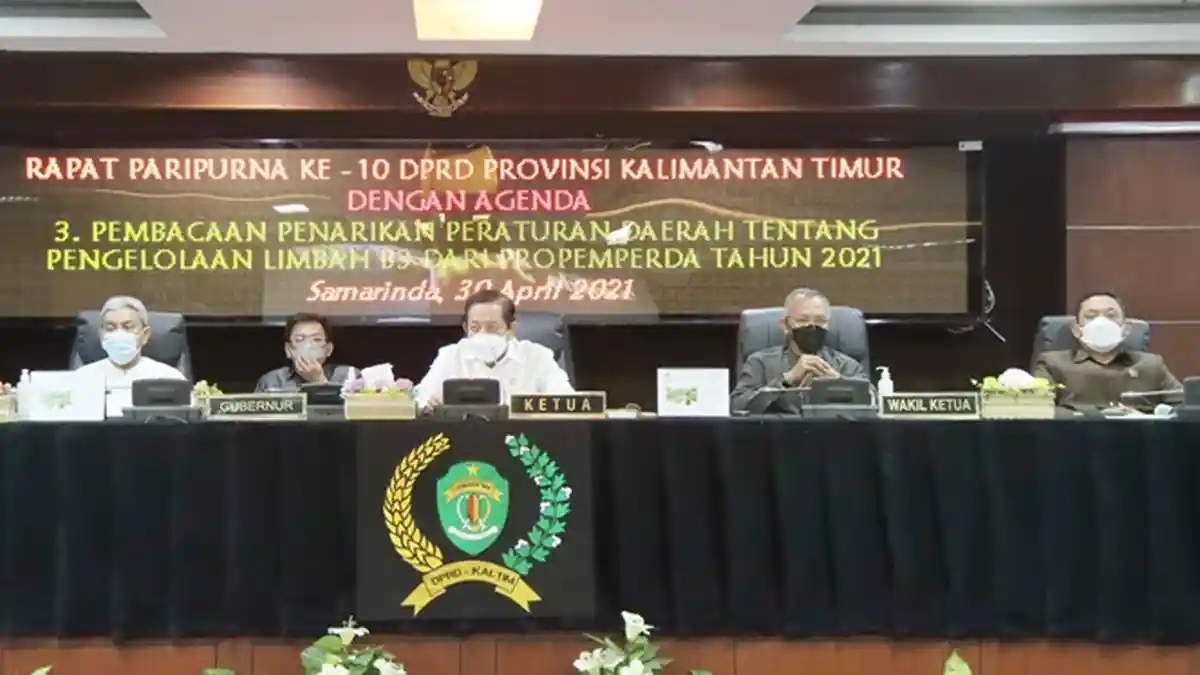 Rapat Paripurna DPRD Kaltim Putuskan Perda Pengelolaan Limbah B3 Ditarik