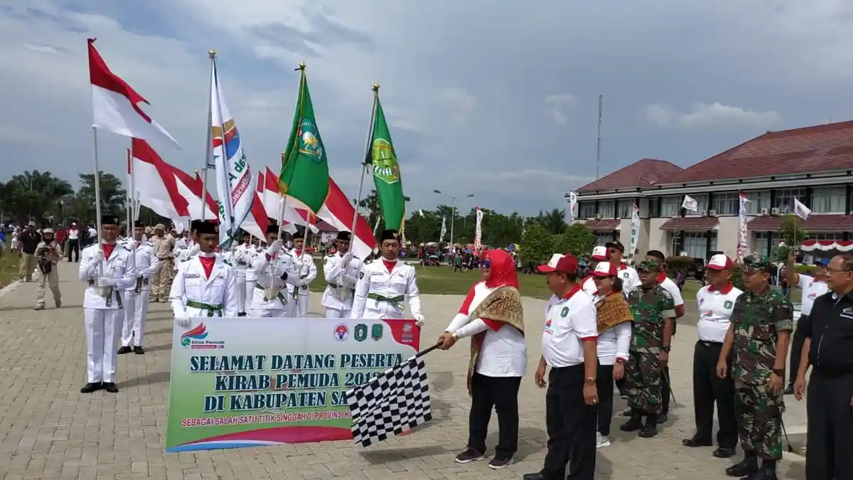 Rombongan Kirab Pemuda 2018 Tiba di Sambas