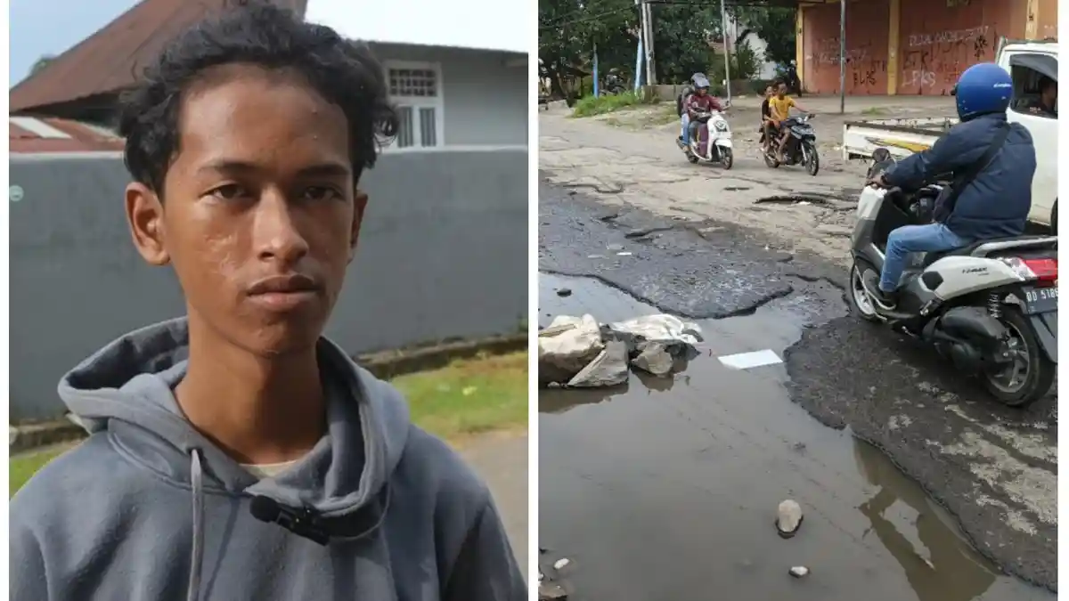 Lubang Jalan Galesong–Makassar Picu Kecelakaan, Reza Jadi Korban