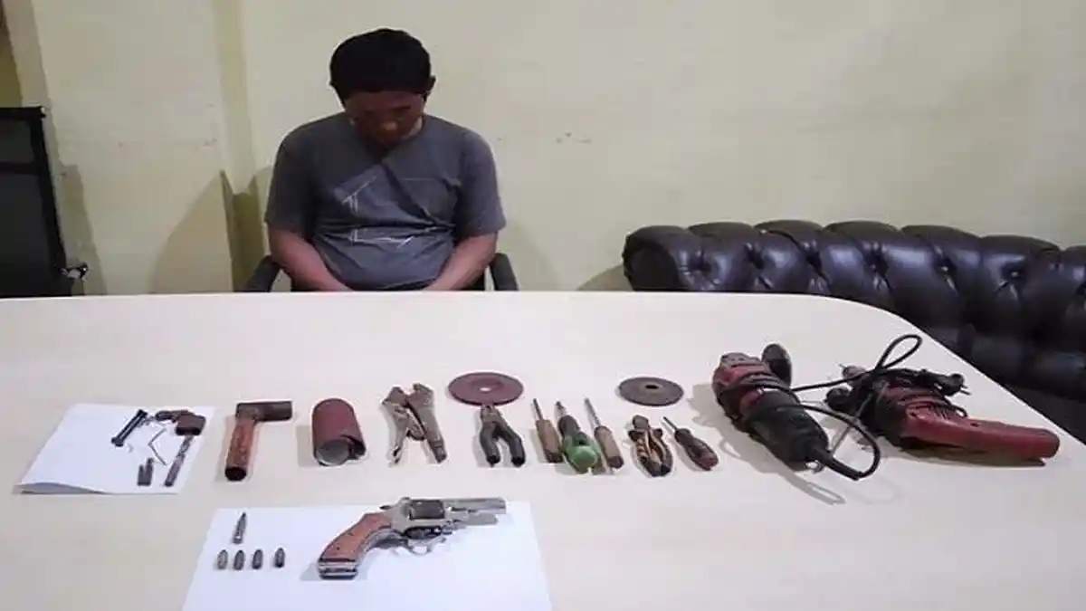 Polisi Ciduk Yuliansyah di Sukomoro Muratara, Diduga Membuat Senjata Api Rakitan