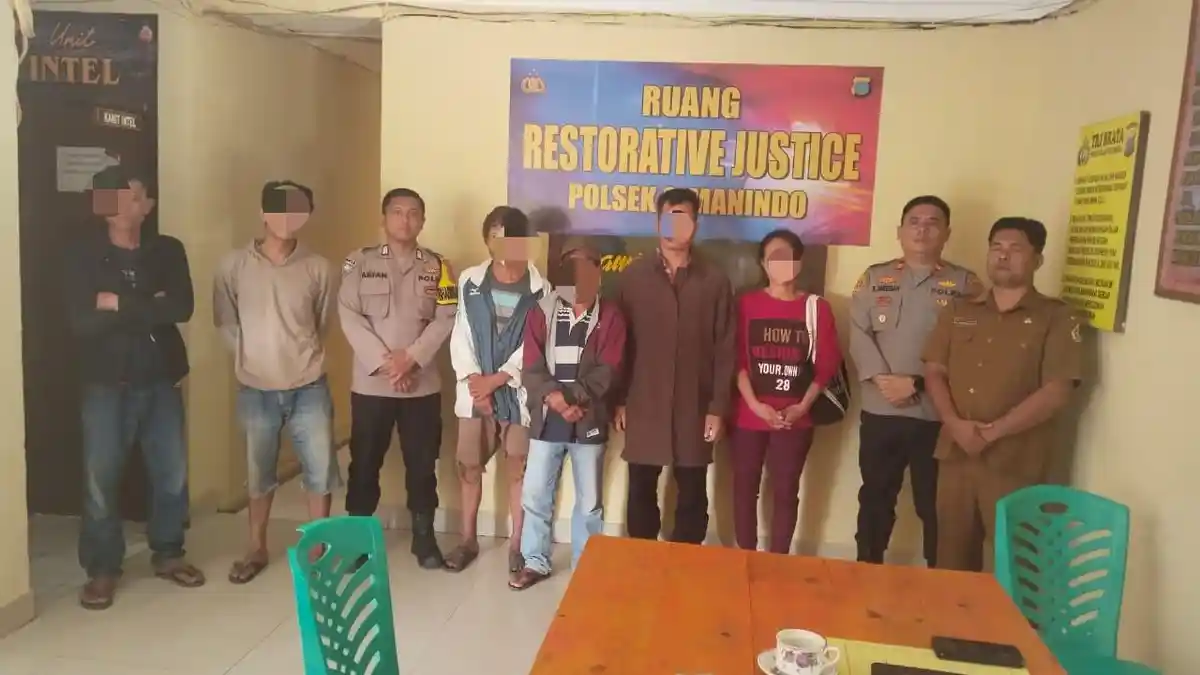 Dua Hari Satu Malam, Polsek Simanindo Berhasil Cegah Tindak Pidana Pengancaman di Desa Parbalohan