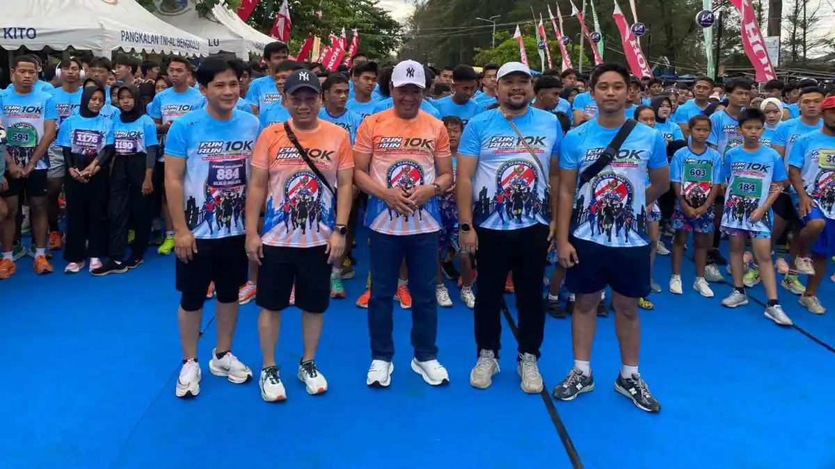 Meriahnya Fun10K Run HUT Bakamla RI Ke-20 di Kota Bengkulu