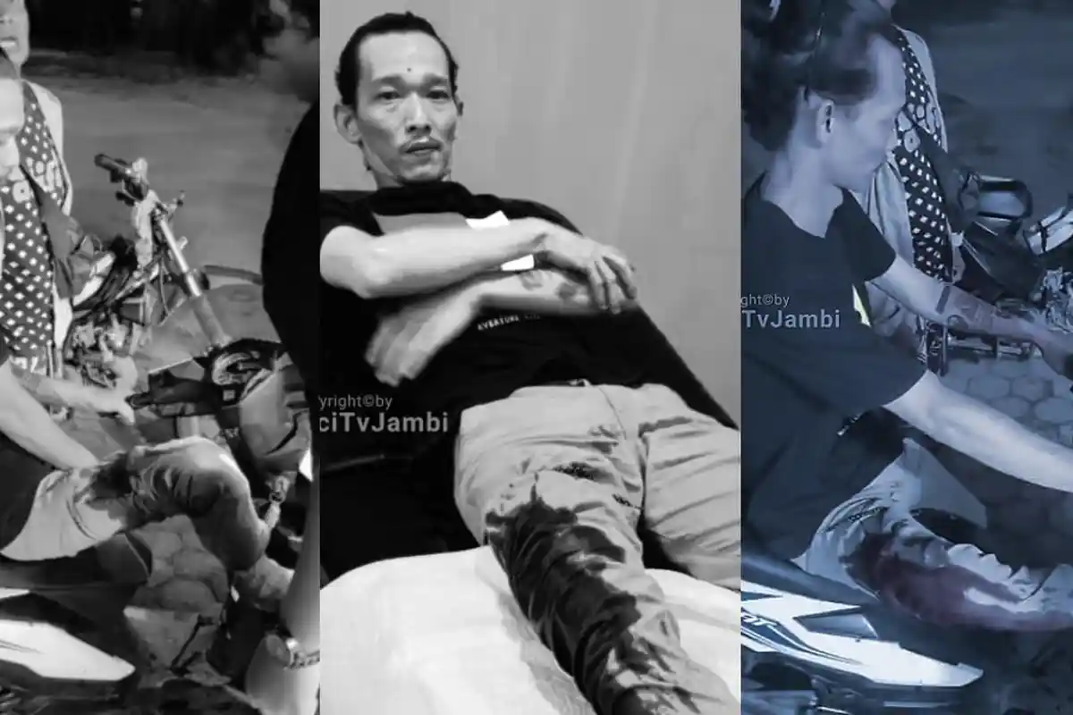 Aksi Brutal Penganiayaan di Jalanan Jambi Viral! Pengendara Motor Ditendang hingga Terjatuh