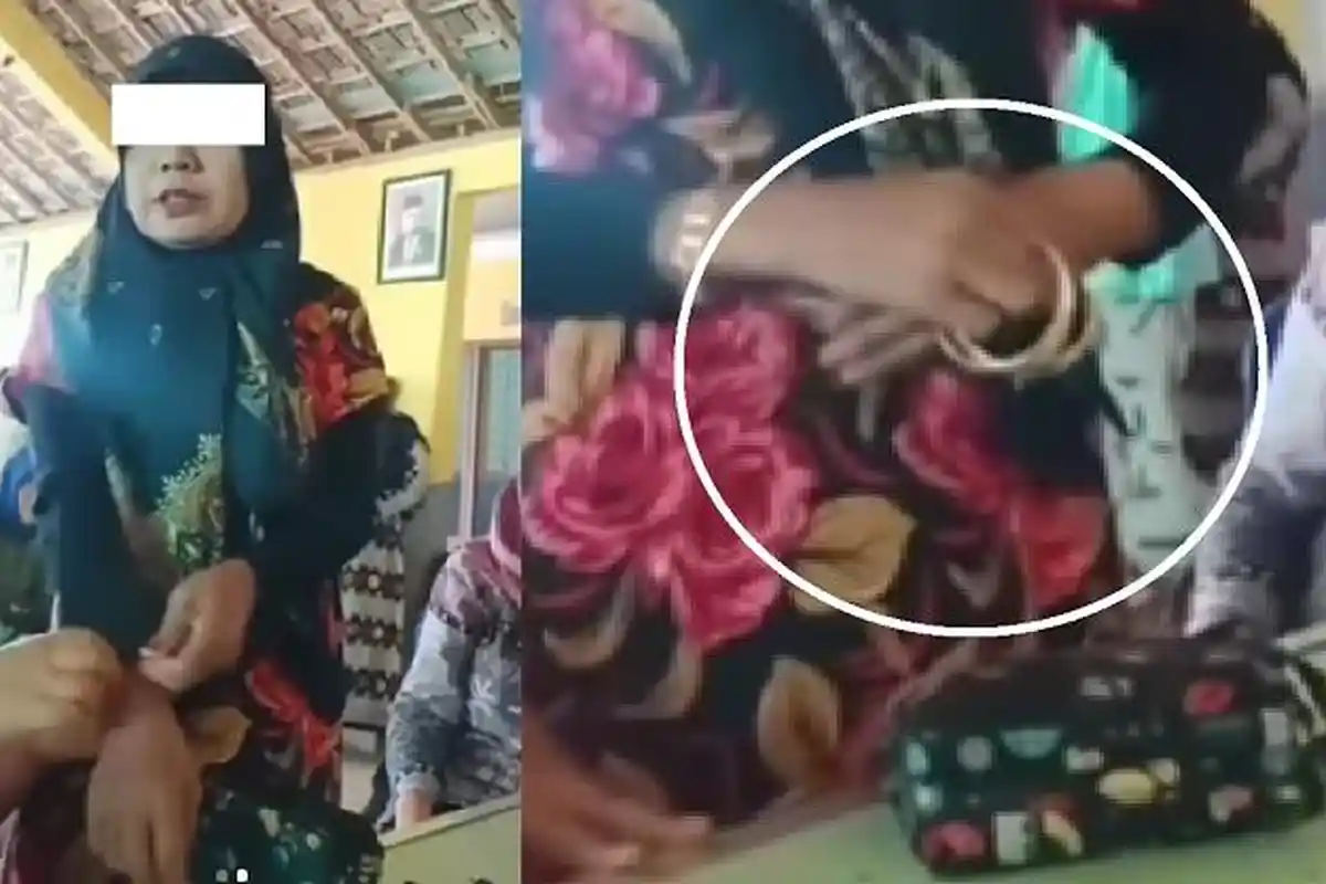 Video Viral Ibu Punya Banyak Emas Antri Bansos Disoraki Warga, Perhiasan Dimasukan dalam Dompet