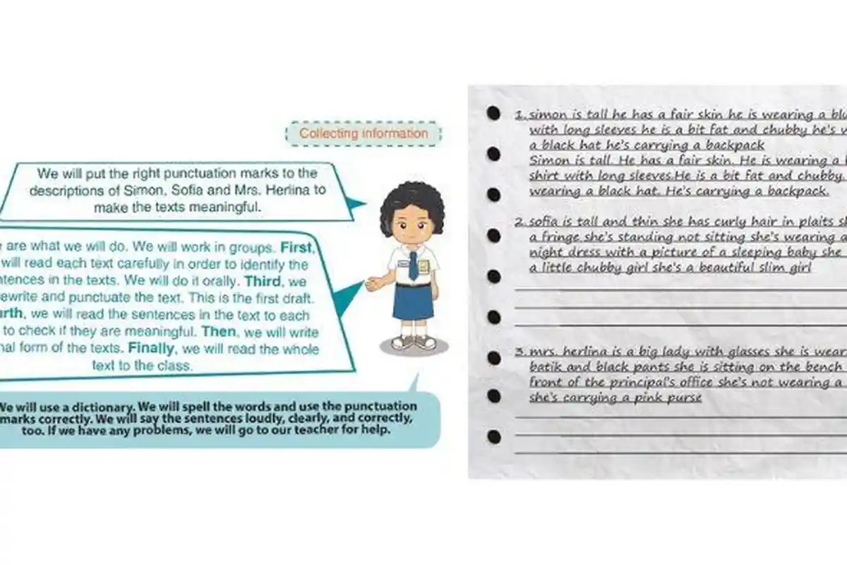 Kunci Jawaban Bahasa Inggris Kelas 7 Halaman 159, Collecting Informations, Kurikulum 2013