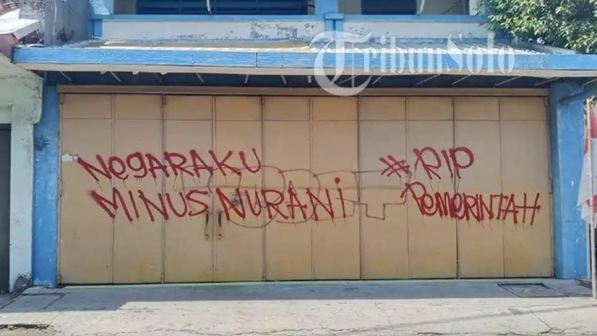 Perintahkan Hapus Coretan 'Negaraku Minus Nurani', Wali Kota Solo: Yang Punya Rumah Marah