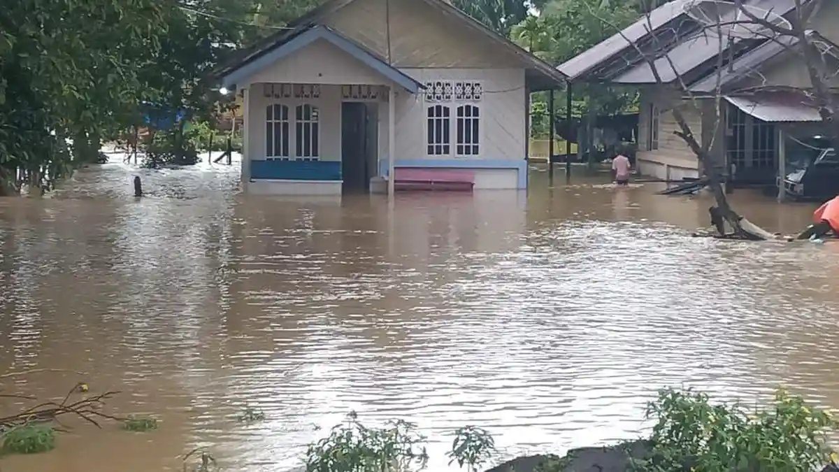 Diguyur Hujan Deras, Belasan Desa di Simeulue Tergenang Banjir
