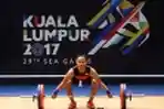 Atlet angkat berat Indonesia Surahmat Bin Suwoto