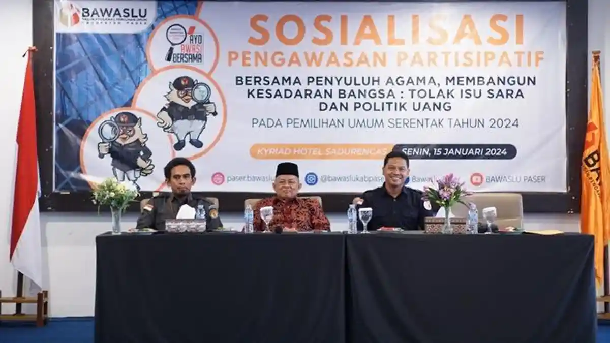 Cegah Isu SARA saat Pemilu 2024, Bawaslu Paser Libatkan Puluhan Penyuluh Agama 