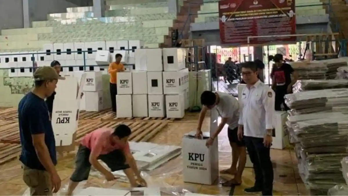 KPU Lampung Sebut 50 Persen Surat Suara Telah Disortir
