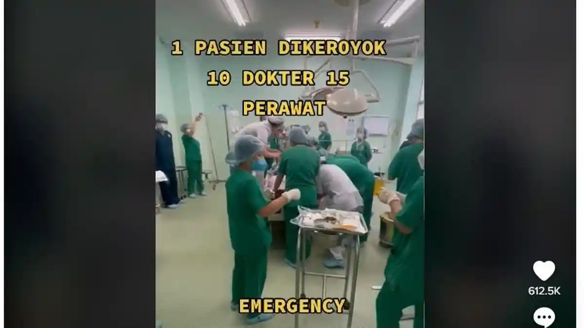 Video Viral TikTok, Satu Pasien di Tangani Belasan Dokter dan Perawat