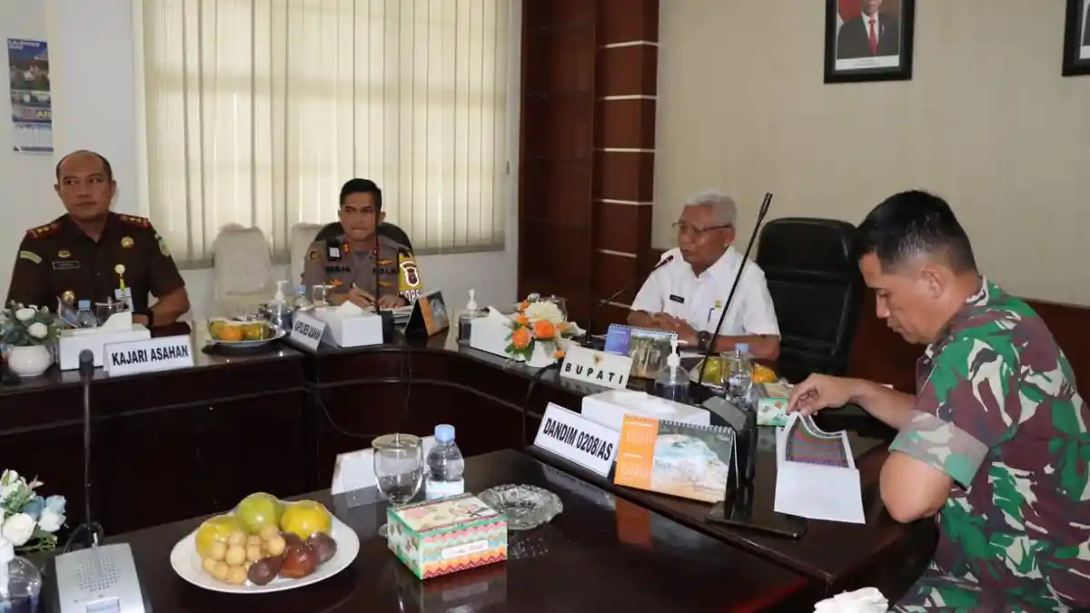 Jaga Keamanan dan Ketertiban, Kapolres Asahan Rakor dengan Forkopimda