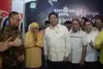 Airlangga Hartarto Kunjungi Khofifah Indar Parawansa