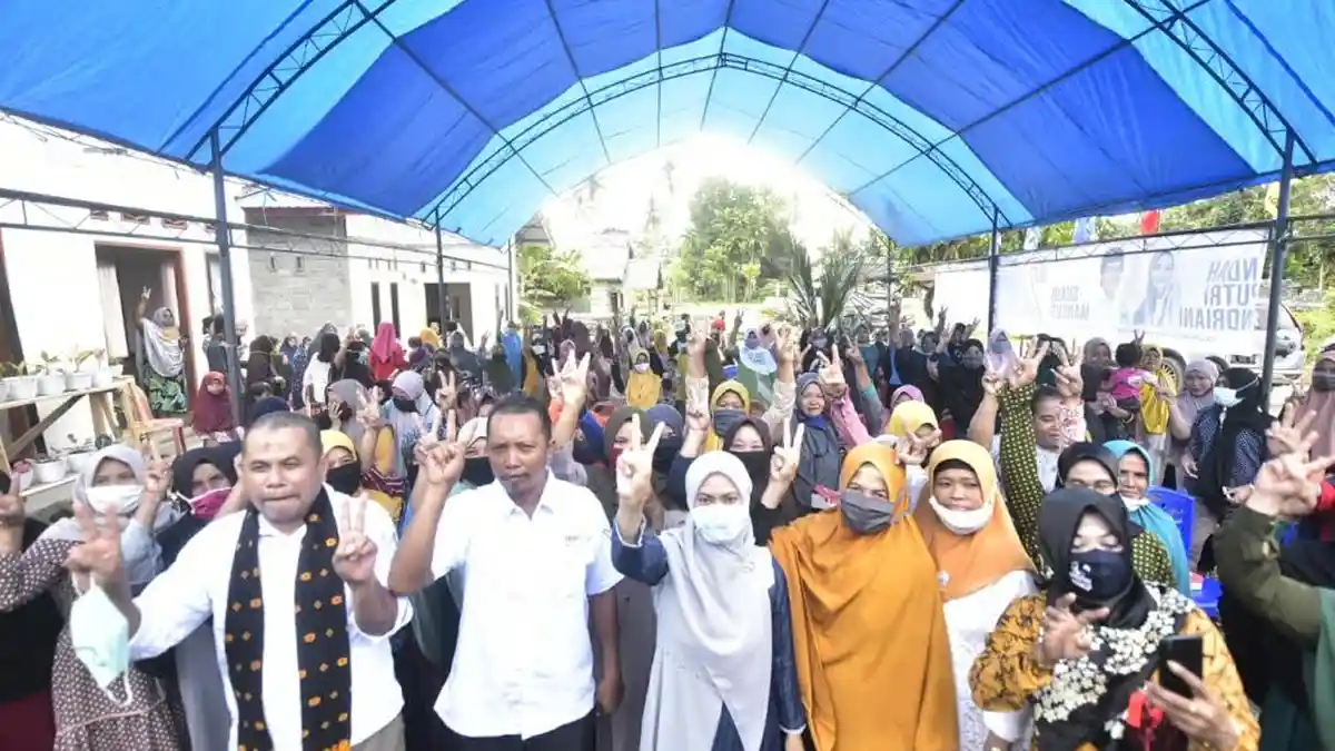 110 Kelompok Perempuan Bisa Siap Menangkan Indah-Suaib di Pilkada Lutra