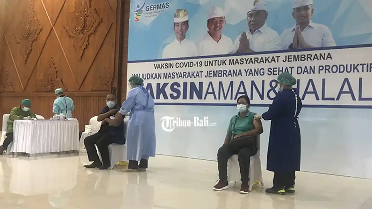 1400 Pegawai OPD di Pemkab Jembrana Ikuti Vaksinasi Massal