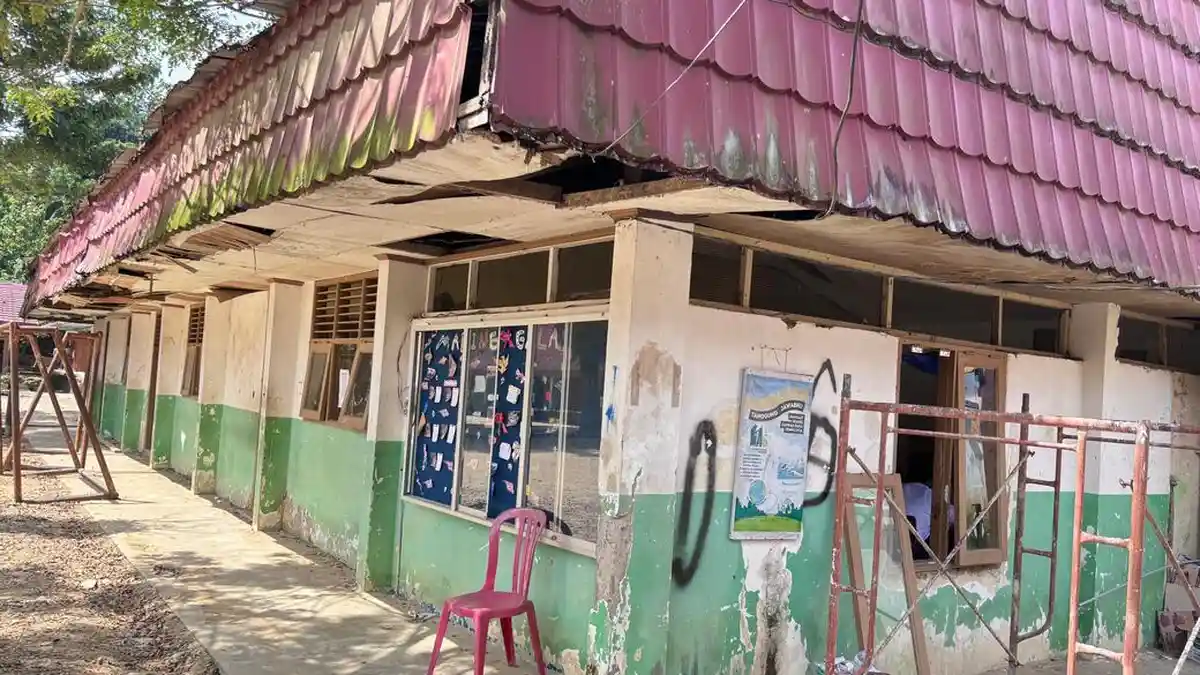 Ruang Kelas Rusak, SMP Negeri 13 Samarinda Harapkan Bantuan Pemerintah