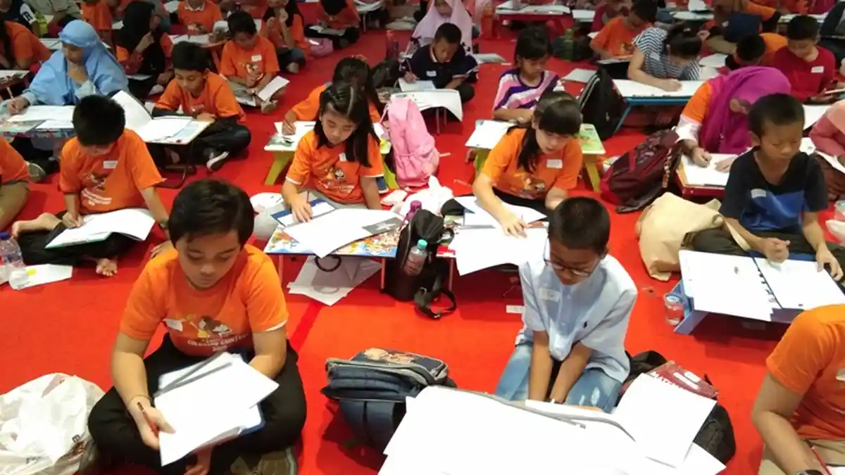 Ribuan Pelajar Ikuti Kompetisi Matematika dan Mewarnai Gramedia Medan