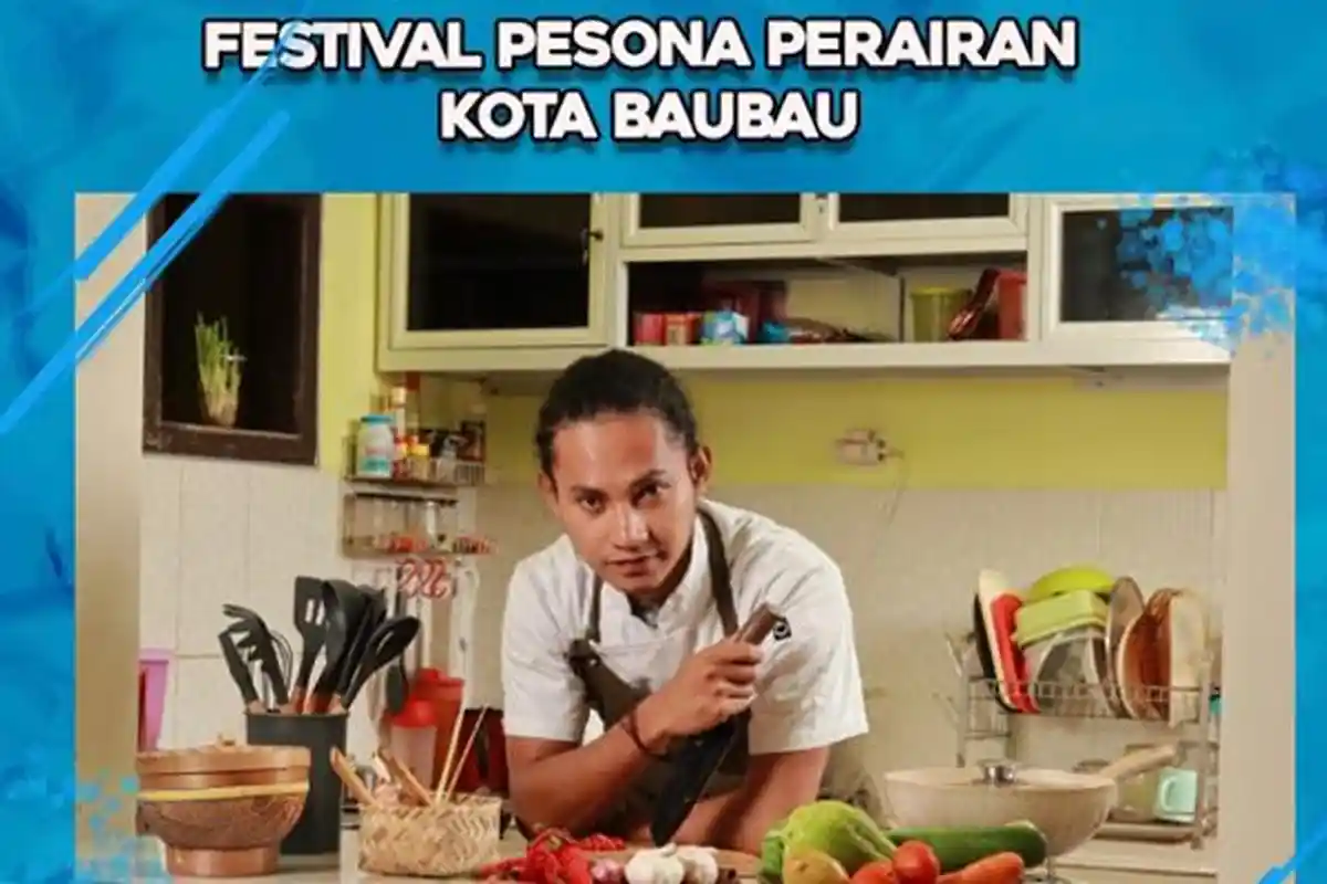 Meriahkan HUT Baubau, La Ode Master Chef Indonesia Tampil di Festival Kuliner Pariwisata di Kotamara