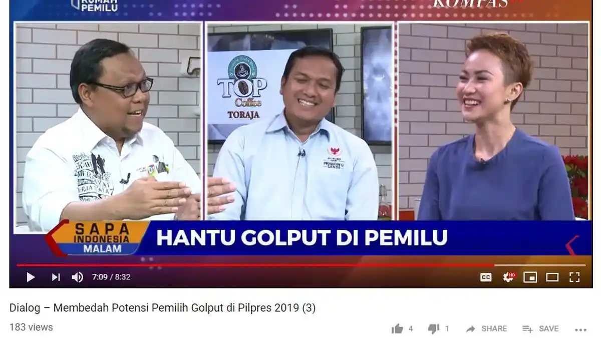 Lukman Edy Tepis Tangan Pipin Sopian saat Penjelasannya soal Pemilih Golput Diinterupsi