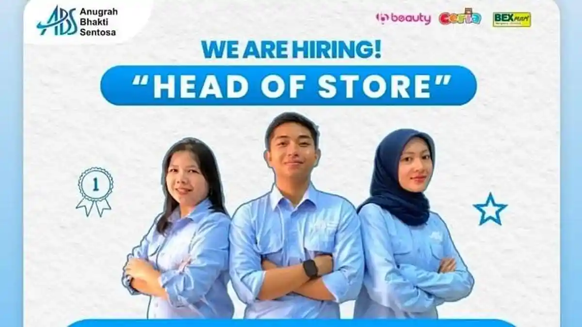 Loker Head Store CV Anugrah Bhakti Sentosa Penempatan Kendari, Syarat dan Link Pendaftaran