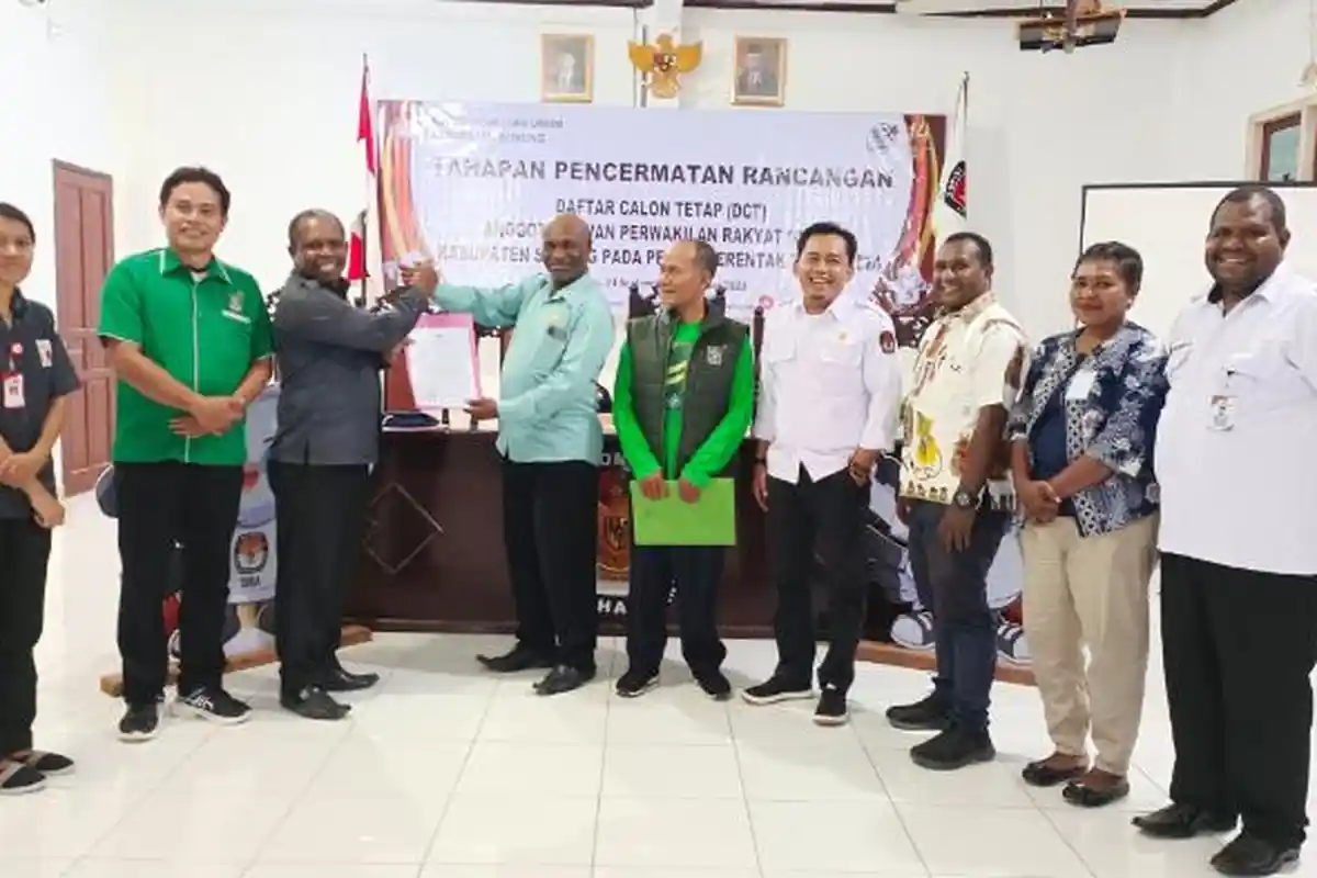 17 Parpol Serahkan DCT ke KPU, Ketua KPU Kabupaten Sorong: Akan Diverifikasi hingga Pengumuman DCT