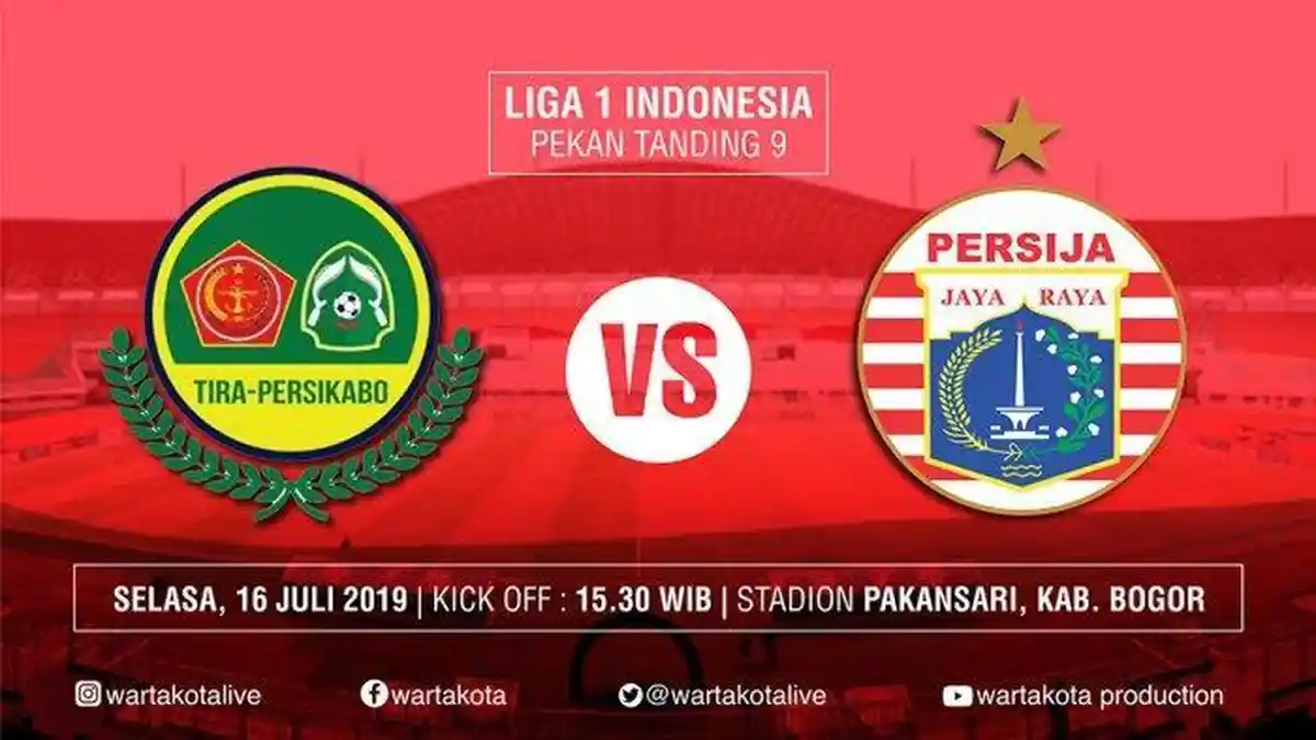 Link Live Streaming Tira Persikabo vs Persija Jakarta di Indosiar, Tonton Lewat HP