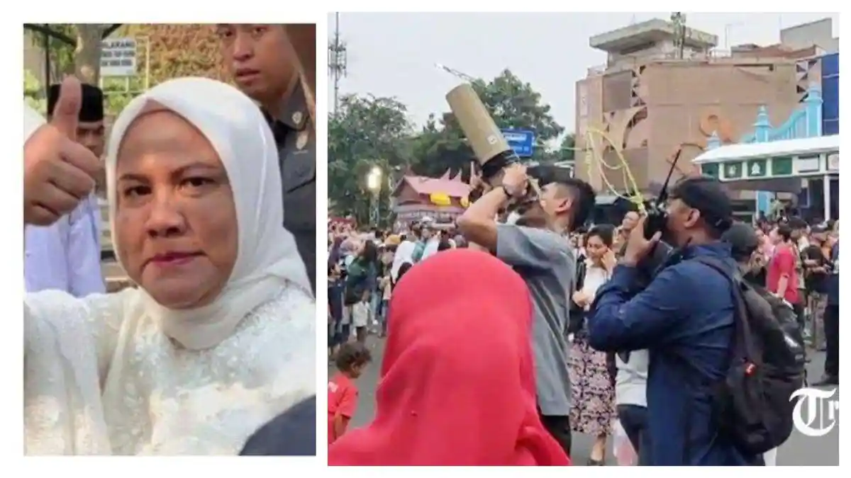 Paspampres Iriana Curi Perhatian, Sigap Tembak Sinyal Drone Liar saat Karnaval di Solo