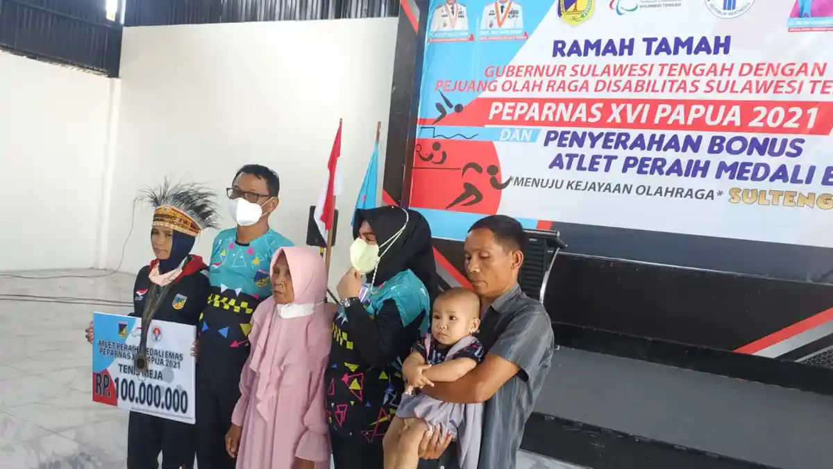 Altet Peraih Emas Paralimpik Dapat Bonus Rp 100 Juta dari Gubernur Sulteng