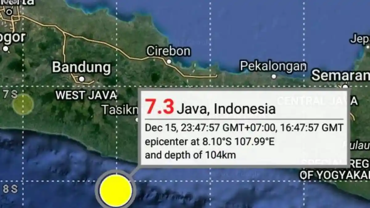 Rumah Roboh dan Kantor Samsat Rusak, Gempa Jawa Barat 2 Titik Berkekuatan 7,3 SR
