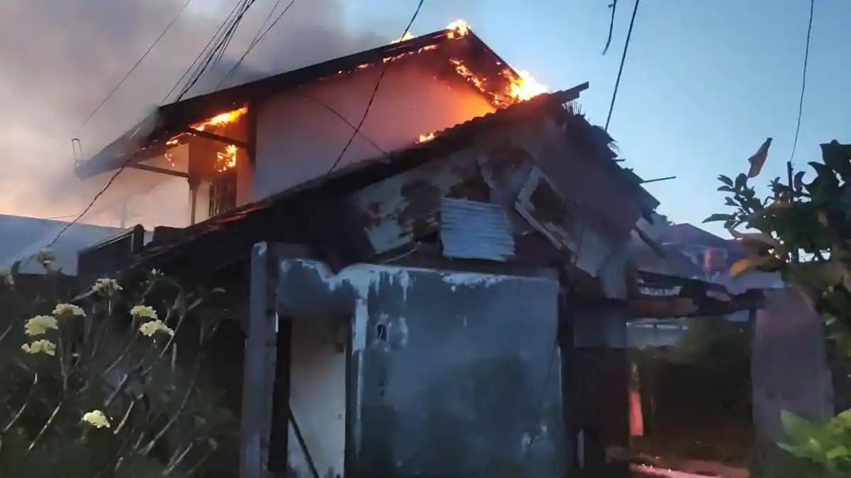 Rumah Terbakar saat Magrib di Lampulo Banda Aceh, Segini Ditaksir Kerugiannya
