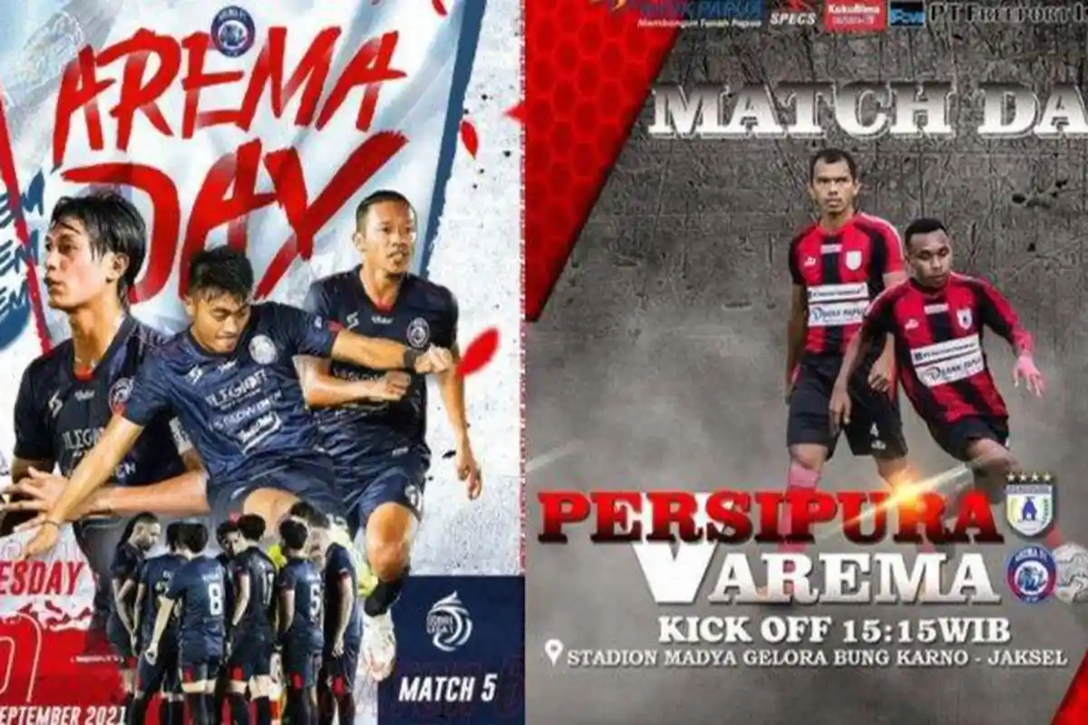 Daftar Susunan Pemain Arema FC vs Persipura di BRI Liga 1 Indonesia 2022 Hari Ini Live Tanpa Dedik
