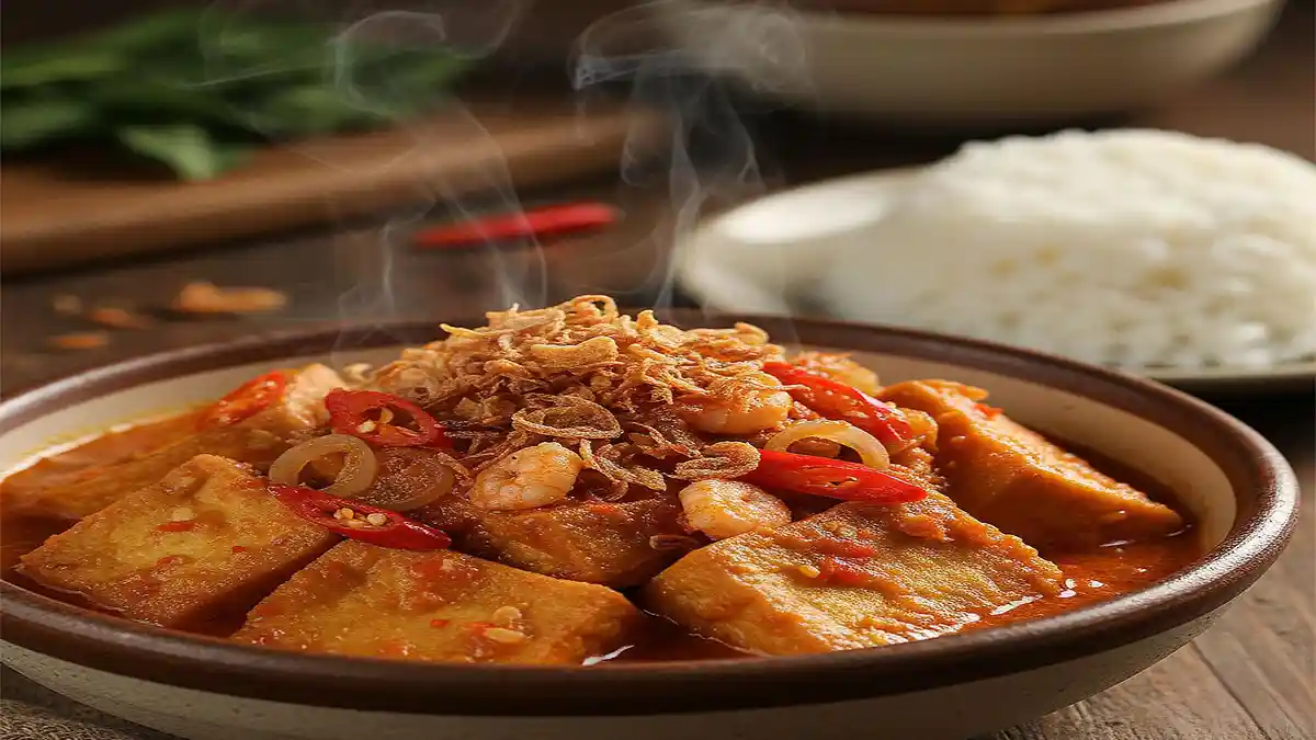Resep Makanan Berbuka Puasa Ramadan 2026 Pedas Sederhana: Tahu Nyemek dan Udang