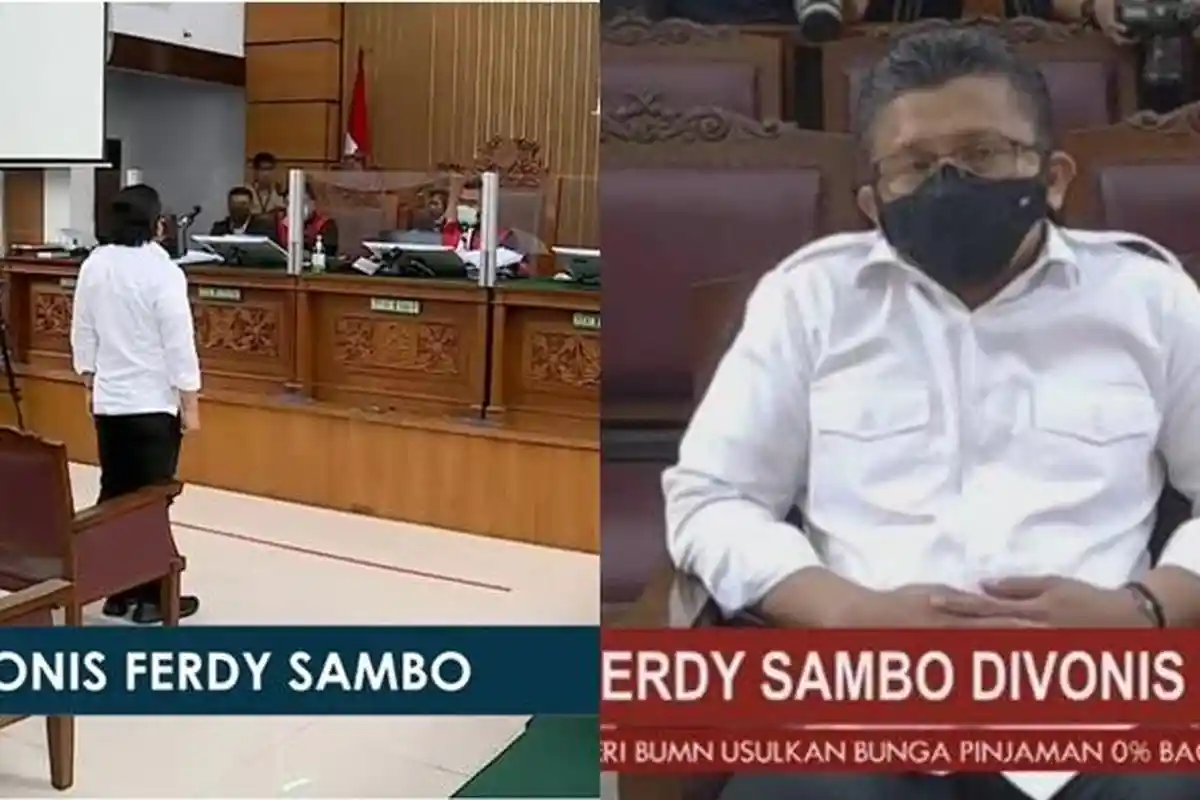Detik-detik Ferdy Sambo Divonis Mati Kasus Pembunuhan Brigadir J, Disuruh Berdiri, Ada yang Teriak