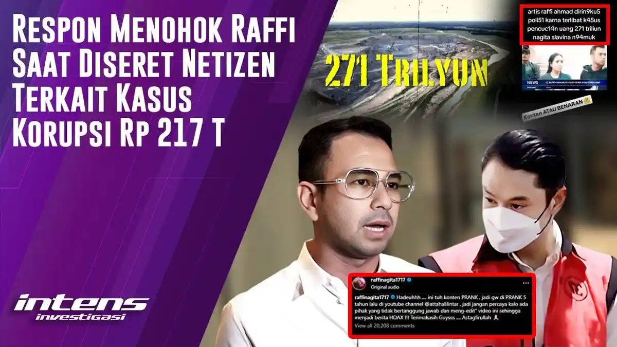 'Astagfirullah!' Raffi Ahmad Ngelus Dada Dikaitkan Uang Haram Harvey Suami Sandra Dewi: Ini Prank!