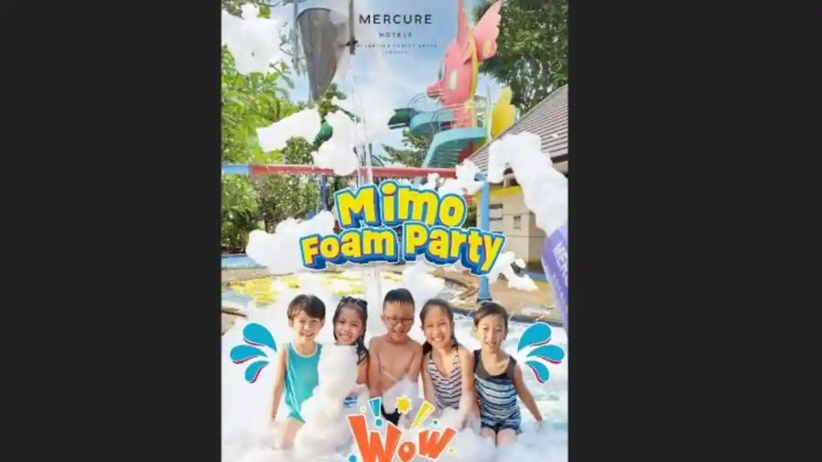 Seru, Pesta Bermain Busa Kini Hadir di Mimo Pool Mercure Ancol Jakarta