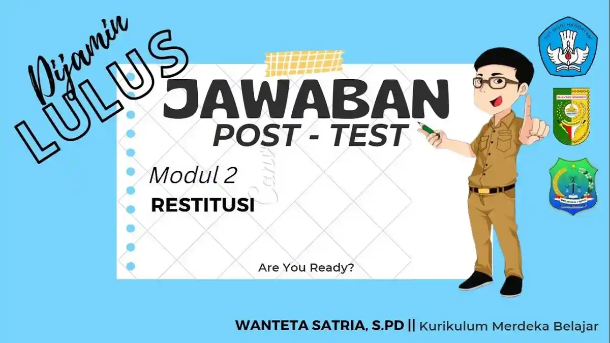 10 Soal & Kunci Jawaban Post Test Modul 2 Restitusi, Tutorial Menggunakan Sisi 3 Segitiga Restitusi