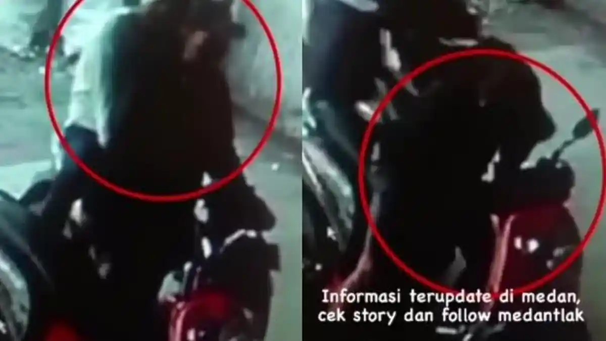 Komplotan Maling Gasak Satu Unit Motor Jenis Scoopy di Marelan, Aksinya Terekam CCTV