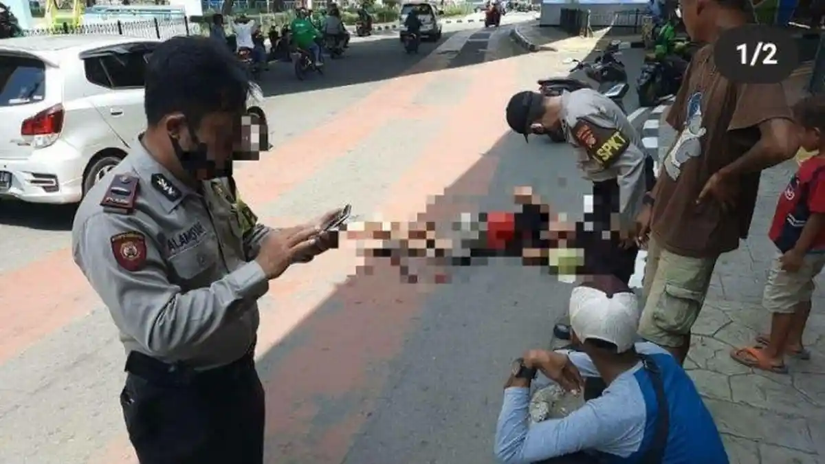 Kepala Pecah, Pria Jatuh dari Jembatan Layang Tinggi 15 Meter Masih Hidup, Ini Kata Saksi Mata