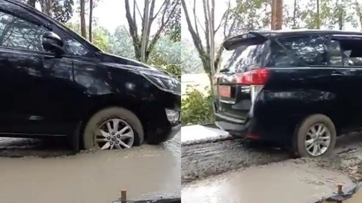 Kelakuan Kadis di Kota Lubuklinggau Bikin Geleng Kepala, Jalan Sedang Diperbaiki Malah Diterobos