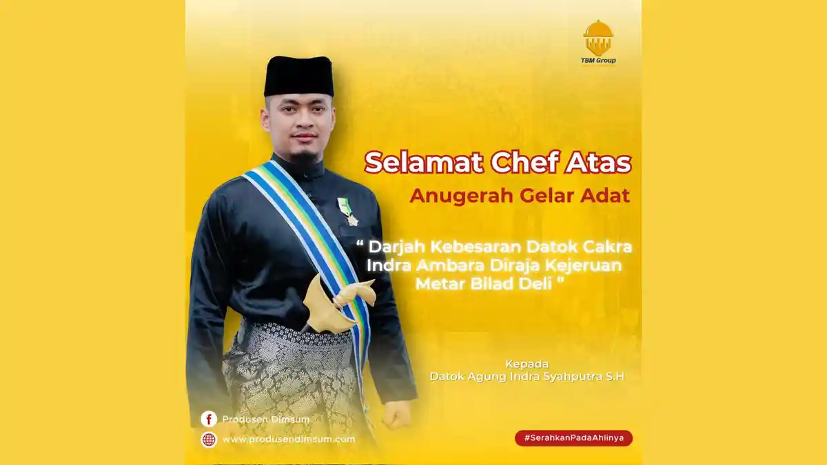 TBM Group Ucapkan Selamat ke Datok Agung Indra Syahputra