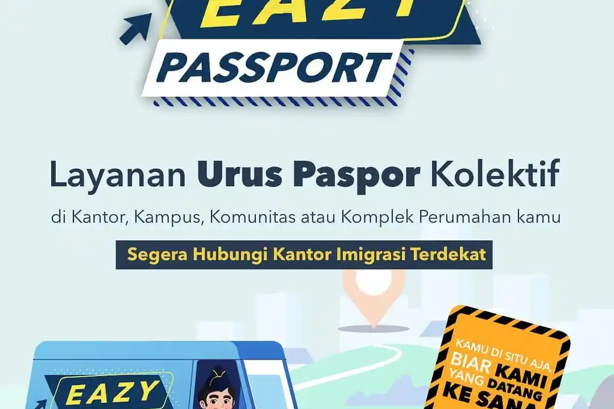 Cara Urus Paspor Secara Kolektif, Tak Perlu Repot Datang ke Kantor Imigrasi, Lengkapi Syaratnya