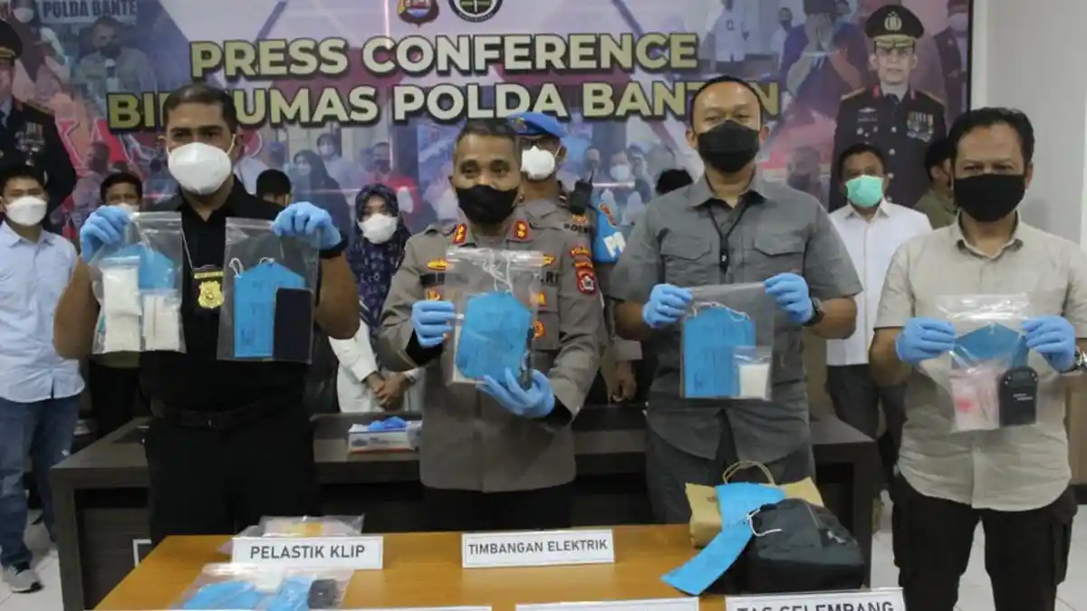 Sepanjang Tahun 2021 Polda Banten Sita 24 Kilo Shabu dan Tetapkan 912 Orang Tersangka