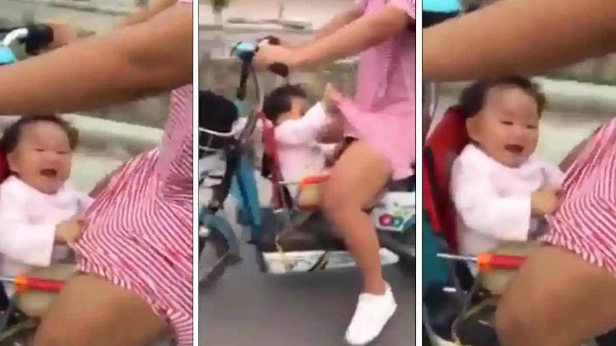 Video Kocak! Ekspresi Bayi Ini Bikin Tertawa Terpingkal-pingkal. Lihat Apa Mainannya