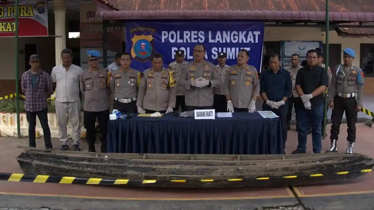 Viral Pencurian Besi Jembatan Tanjungpura, Polres Langkat Gerak Cepat Tangkap Pelaku