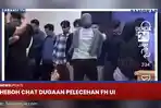 Video:  Heboh Chat Dugaan Pelecehan FH UI, Curhatan Orang Tua Mahasiswa Ikut jadi Sorotan