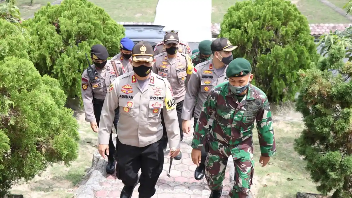 Rangkaian HUT Bhayangkara ke-74, Kapolres Karimun Kunjungi 2 Markas TNI/Polri di Kepri