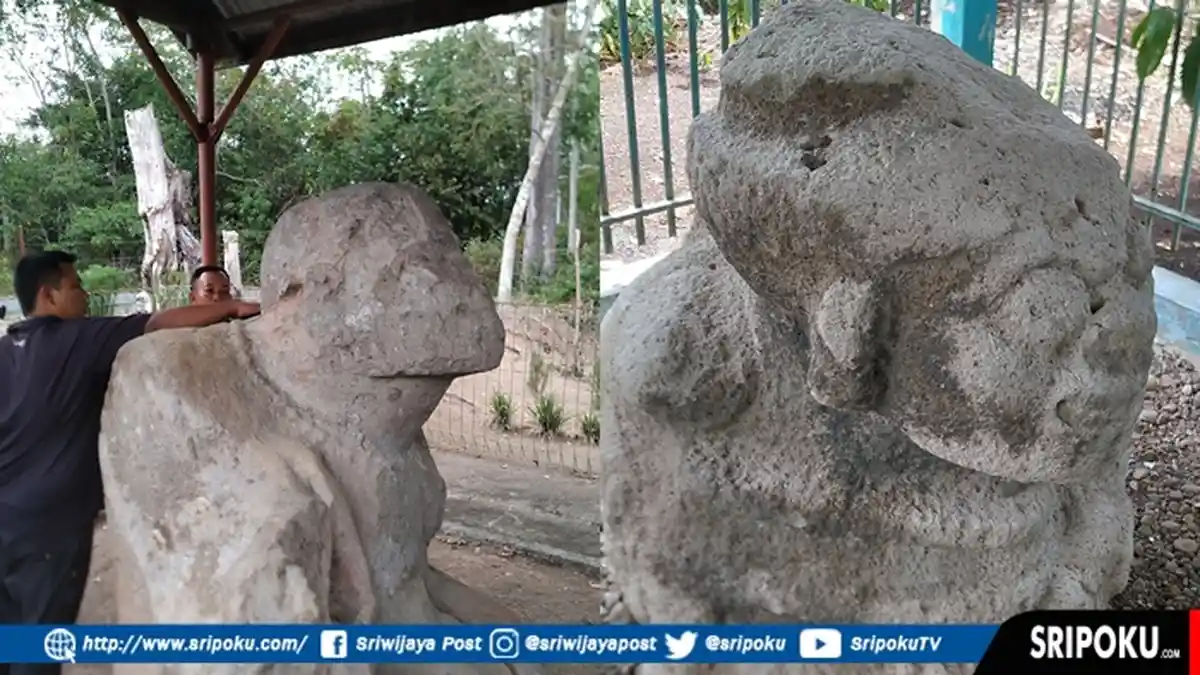 Guratan dari 2 Arca Manusia Ini Diklaim Sebagai Pertanda Peradaban Nenek Moyang Sumsel